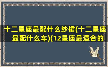 十二星座最配什么纱裙(十二星座最配什么车)(12星座最适合的婚纱裙,图片)