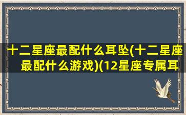 十二星座最配什么耳坠(十二星座最配什么游戏)(12星座专属耳环图片带字)