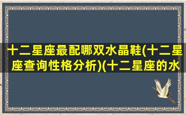 十二星座最配哪双水晶鞋(十二星座查询性格分析)(十二星座的水晶鞋是什么样子的)