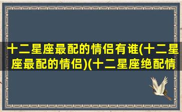 十二星座最配的情侣有谁(十二星座最配的情侣)(十二星座绝配情侣)