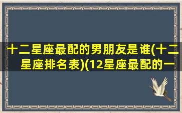 十二星座最配的男朋友是谁(十二星座排名表)(12星座最配的一对)