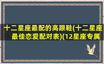 十二星座最配的高跟鞋(十二星座最佳恋爱配对表)(12星座专属的高跟鞋是什么样子的)
