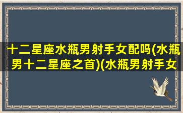 十二星座水瓶男射手女配吗(水瓶男十二星座之首)(水瓶男射手女谁吃定谁)