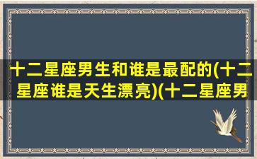 十二星座男生和谁是最配的(十二星座谁是天生漂亮)(十二星座男最佳配对)