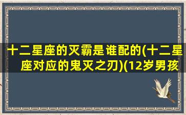 十二星座的灭霸是谁配的(十二星座对应的鬼灭之刃)(12岁男孩不喜欢人多的地方)