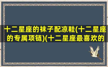 十二星座的袜子配凉鞋(十二星座的专属项链)(十二星座最喜欢的袜子)
