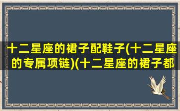 十二星座的裙子配鞋子(十二星座的专属项链)(十二星座的裙子都是什么样子的)