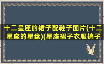 十二星座的裙子配鞋子图片(十二星座的星盘)(星座裙子衣服裤子鞋子)