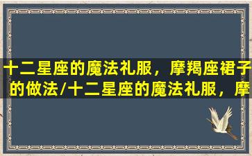 十二星座的魔法礼服，摩羯座裙子的做法/十二星座的魔法礼服，摩羯座裙子的做法-我的网站