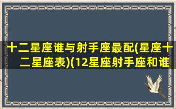 十二星座谁与射手座最配(星座十二星座表)(12星座射手座和谁最配)