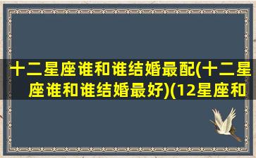 十二星座谁和谁结婚最配(十二星座谁和谁结婚最好)(12星座和谁结婚)