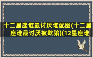 十二星座谁最讨厌谁配图(十二星座谁最讨厌被欺骗)(12星座谁最讨厌谁)