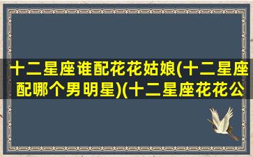 十二星座谁配花花姑娘(十二星座配哪个男明星)(十二星座花花公主图片)