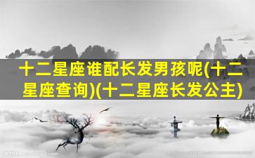 十二星座谁配长发男孩呢(十二星座查询)(十二星座长发公主)