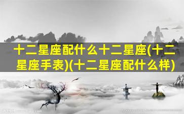 十二星座配什么十二星座(十二星座手表)(十二星座配什么样)