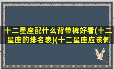 十二星座配什么背带裤好看(十二星座的排名表)(十二星座应该佩戴的饰品)