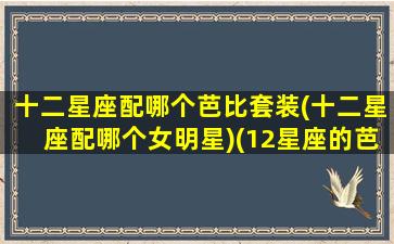 十二星座配哪个芭比套装(十二星座配哪个女明星)(12星座的芭比娃娃应该叫什么名字)