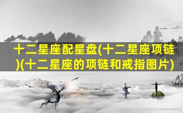 十二星座配星盘(十二星座项链)(十二星座的项链和戒指图片)