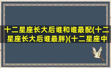 十二星座长大后谁和谁最配(十二星座长大后谁最胖)(十二星座中长大后谁最漂亮)