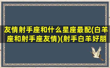 友情射手座和什么星座最配(白羊座和射手座友情)(射手白羊好朋友)