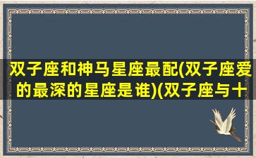 双子座和神马星座最配(双子座爱的最深的星座是谁)(双子座与十二星座匹配度)