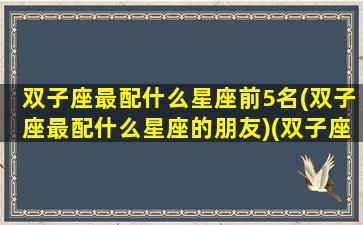 双子座最配什么星座前5名(双子座最配什么星座的朋友)(双子座最配的三个星座)