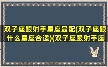 双子座跟射手星座最配(双子座跟什么星座合适)(双子座跟射手座相配吗)