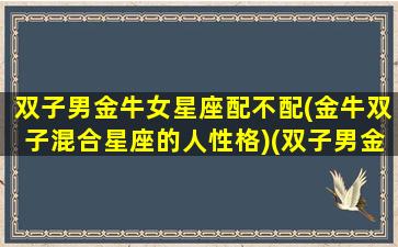 双子男金牛女星座配不配(金牛双子混合星座的人性格)(双子男金牛女的相爱模式)