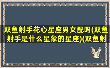 双鱼射手花心星座男女配吗(双鱼射手是什么星象的星座)(双鱼射手怎么相处)