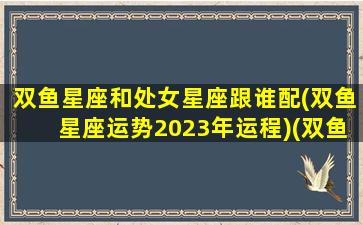 双鱼星座和处女星座跟谁配(双鱼星座运势2023年运程)(双鱼和处女星座匹配指数)