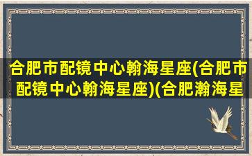 合肥市配镜中心翰海星座(合肥市配镜中心翰海星座)(合肥瀚海星座地址)