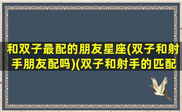 和双子最配的朋友星座(双子和射手朋友配吗)(双子和射手的匹配程度)