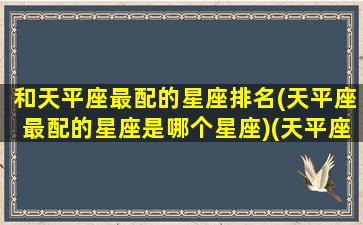 和天平座最配的星座排名(天平座最配的星座是哪个星座)(天平座和哪个星座搭配)