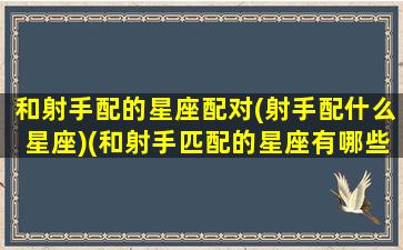 和射手配的星座配对(射手配什么星座)(和射手匹配的星座有哪些)