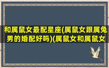 和属鼠女最配星座(属鼠女跟属兔男的婚配好吗)(属鼠女和属鼠女能合作吗)