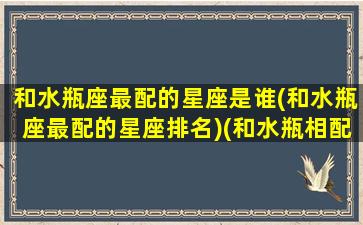 和水瓶座最配的星座是谁(和水瓶座最配的星座排名)(和水瓶相配的星座)