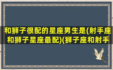 和狮子很配的星座男生是(射手座和狮子星座最配)(狮子座和射手座适合在一起吗)