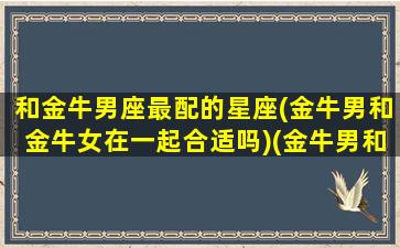 和金牛男座最配的星座(金牛男和金牛女在一起合适吗)(金牛男和金牛女座配对)