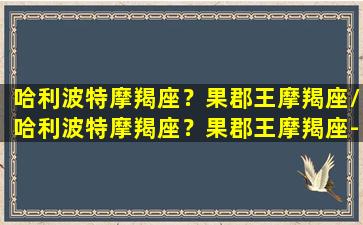 哈利波特摩羯座？果郡王摩羯座/哈利波特摩羯座？果郡王摩羯座-我的网站