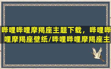 哔哩哔哩摩羯座主题下载，哔哩哔哩摩羯座壁纸/哔哩哔哩摩羯座主题下载，哔哩哔哩摩羯座壁纸-我的网站