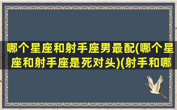 哪个星座和射手座男最配(哪个星座和射手座是死对头)(射手和哪个星座绝配)