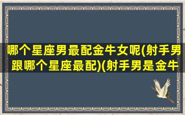 哪个星座男最配金牛女呢(射手男跟哪个星座最配)(射手男是金牛女的克星吗)