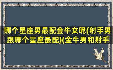 哪个星座男最配金牛女呢(射手男跟哪个星座最配)(金牛男和射手女结婚的明星)