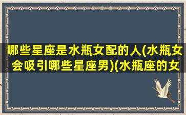 哪些星座是水瓶女配的人(水瓶女会吸引哪些星座男)(水瓶座的女人和什么星座最配)