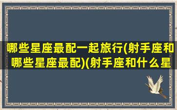 哪些星座最配一起旅行(射手座和哪些星座最配)(射手座和什么星座搭)