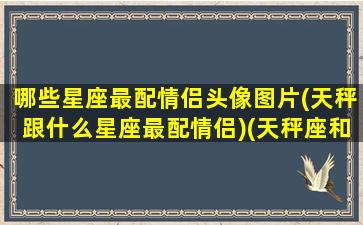 哪些星座最配情侣头像图片(天秤跟什么星座最配情侣)(天秤座和什么星座最合适当情侣)