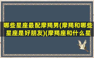 哪些星座最配摩羯男(摩羯和哪些星座是好朋友)(摩羯座和什么星座最配做男朋友)