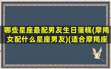 哪些星座最配男友生日蛋糕(摩羯女配什么星座男友)(适合摩羯座的对象)