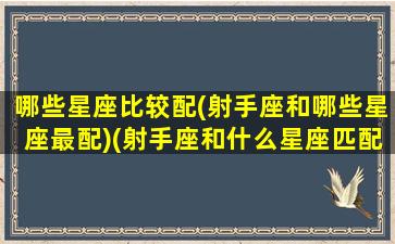 哪些星座比较配(射手座和哪些星座最配)(射手座和什么星座匹配度最高)