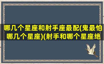 哪几个星座和射手座最配(鬼最怕哪几个星座)(射手和哪个星座绝配)